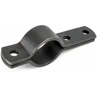 SchellenDirekt Zweiteilige Rohrschelle nach DIN 3567 Form B aus Rohstahl / (Klemmbereich) 100 - 108 mm