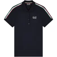 EA7 für Damen. 7W001221_AF12503 Polo Italian Spirit blau (XXL), Lässig, Baumwolle, Kurzarm, Marine