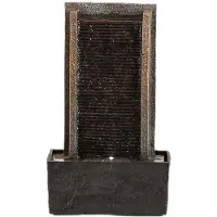 Melitt 1 Stück Desktop-Wasserfallbrunnen, USB-Entspannungsbrunnen für Den Innenbereich, Geeignet für die Dekoration Von Home-Office-Schlafzimmern