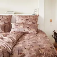 Elegante Bambus-Baumwoll-Satin Bettwäsche Dreamland rouge 240x220 cm + 2x 40x80 cm - pink