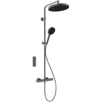 Ideal standard Ceratherm T125+ Duschsystem mit Brausethermostat Aufputz, A7689A5, Farbe: Magnetic Grey
