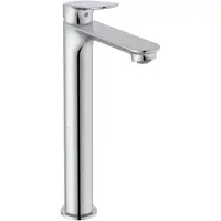 Ideal standard Ceralife O Waschtischarmatur, H240, verl. Sockel, ohne Ablaufgarnitur, BE012AA, Farbe: Chrom