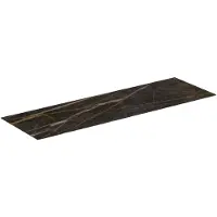 Ideal standard Conca Waschtischplatte, Ausschnitt mittig/links/rechts, 1585x505x6mm, T4202DG, Farbe: Marmor Noir Desir
