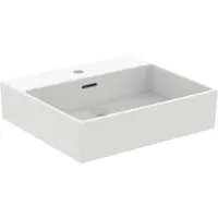 Ideal standard Extra Waschtisch, 1 Hahnloch, mit Überlauf, geschliffen, 500x450x150 mm, T3884V1, Farbe: Seidenweiß