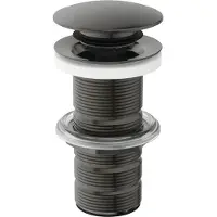 Ideal standard Push-Open-Ventil, mit ungeschlitztem Schaft, ohne Überlauf, E1483A5, Farbe: Magnetic Grey