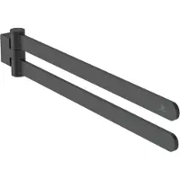 Ideal standard Conca Doppelte Handtuchstange, schwenkbar, T5396XG, Farbe: Silk Black