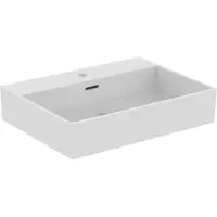 Ideal standard Extra Waschtisch, 1 Hahnloch, mit Überlauf, geschliffen, 615x450x150 mm, R0542MA, Farbe: Weiß mit Ideal Plus