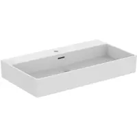 Ideal standard Extra Waschtisch, 1 Hahnloch, mit Überlauf, geschliffen, 815x450x150 mm, R0547MA, Farbe: Weiß mit Ideal Plus