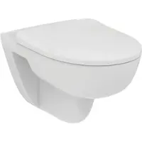 Ideal standard Combi-Pack i.Life Wand-Tiefspül-WC rund, spülrandlos & WC-Sitz Softclose, weiß - T467001