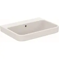 Ideal standard i.life B Waschtisch 650mm, ohne Hahnloch, mit Überlauf, T533401, Farbe: weiß-alpin