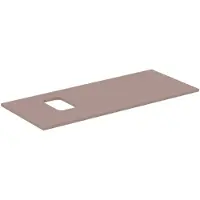 Ideal standard i.life B Waschtischplatte, mit Ausschnitt reversibel, kombinierbar mit einem Schale, 1202x507x18mm, T5457NH, Farbe: Greige