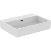 Ideal standard Extra Waschtisch, ohne Hahnloch, mit Überlauf, geschliffen, 615x450x150 mm, R054401, Farbe: Weiß