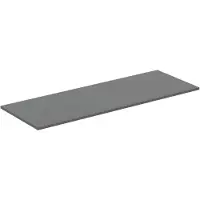 Ideal standard i.life B Waschtischplatte, ohne Ausschnitt, 1404x506x18mm, T5321NG, Farbe: Quarzgrau