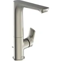 Ideal standard Waschtischarmatur fr Aufsatzwaschbecken Connect Air silver storm glnzend gebrstet
