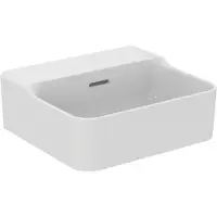 Ideal standard Conca Handwaschbecken, ohne Hahnloch, 400x350x165 mm, T3811MA, Farbe: Weiß mit Ideal Plus