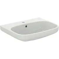Ideal standard i.life A Waschtisch, 1 Hahnloch, mit Überlauf, 600x480mm, T4511MA, Farbe: Weiß mit Ideal Plus