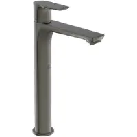 Ideal standard Connect Air Einhebel-Waschtischarmatur, mit verlängertem Sockel, ohne Ablaufgarnitur, A7027A5, Farbe: Magnetic Grey