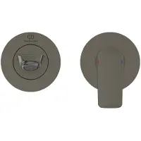 Ideal standard Wand-Waschtischarmatur Connect Air Unterputz, Ausladung 185mm A7029A5 Magnetic Grey