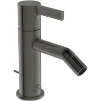 Ideal standard IDS Einhebel-Bidetarmatur JOY mit Ablaufgarnitur magnetic grey