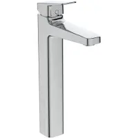 Ideal standard Waschtischarmatur Ceraplan ohne Ablaufgarnitur H250, verlängerter Sockel, Ausladung 138mm BD236AA Chrom