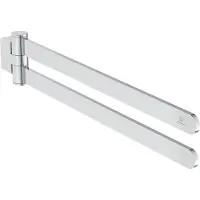 Ideal standard Conca Doppelte Handtuchstange, schwenkbar, T5396AA, Farbe: Chrom