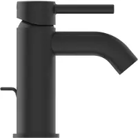 Ideal standard Waschtischarmatur Ceraline Ausladung 100mm BC193XG Schwarz (Silk Black)