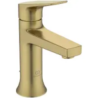 Ideal standard La Dolce Vita Waschtischarmatur, Ausladung 100mm, m.Ablaufgarnitur, BD655A2, Farbe: Brushed Gold