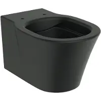 Ideal standard Wand-WC Connect Air Tiefspüler ohne Spülrand schwarz matt ohne WC-Sitz E2288V3