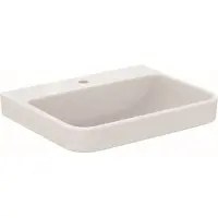 Ideal standard i.life B Waschtisch, mit Hahnloch und ohne Überlauf, 600x480mm, T534301, Farbe: weiß-alpin