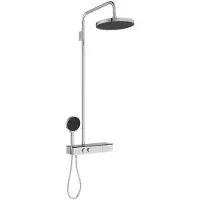 Ideal standard Solos Duschsystem mit Brausethermostat Aufputz, A7882AA, Farbe: Chrom