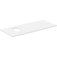 Ideal standard i.life B Waschtischplatte, mit Ausschnitt reversibel, kombinierbar mit einem Schale, 1202x507x18mm, T5457DU, Farbe: Weiß