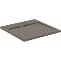 Ideal standard Ultra Flat S i.life Quadrat-Brausewanne, 700x700x30mm, T5246FS, Farbe: Quarzgrau