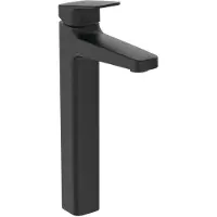 Ideal standard Waschtischarmatur Ceraplan H250, verlängerter Sockel, Ausladung 138mm BD238XG Schwarz (Silk Black)