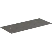 Ideal standard Conca Waschtischplatte, Ausschnitt mittig/links/rechts, 1200x505x6mm, T3972DI, Farbe: Pietra Grau