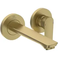 Ideal standard Wand-Waschtischarmatur Connect Air Unterputz, Ausladung 185mm A7029A2 Brushed Gold