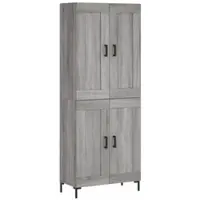 Helloshop26 - Buffet Sideboard Kommode Kleiderschrank Aufbewahrungsm√∂bel Organizer Küche Wohnzimmer Lounge hohe Sonoma-Eiche 69,5 x 02_0035486