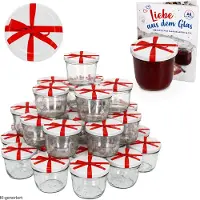 MamboCat 100er Set Sturzglas 230 ml To 82 Schleifendekor Deckel incl. Diamant Gelierzauber Rezeptheft
