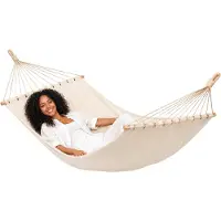 AMANKA XXL Hängematte bis 150 kg 285 x 120 cm Beige