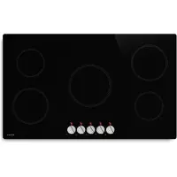Klarstein Kochheld Induktionskochfeld | Elegant & kraftvoll | 5 Kochzonen | 8700 W | 90 cm Schwarz