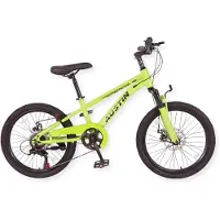 Buxibo - Fahrrad Austin - Kinder-Mountainbike - Stahlrahmen - 20 Zoll - Grün