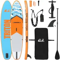 vidaXL Aufblasbares Stand-Up-Paddle-Board TRITON 335 x 76 x 15 cm Blau