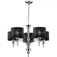 Azzardo Impress 5 Leuchte Schwarz Ø 63 x 88 cm 5-flammig E27