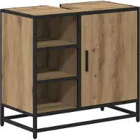 vidaXL Badezimmerschrank Artisan-Eiche 65 x 33 x 60 cm Holzwerkstoff