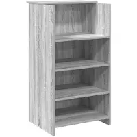 vidaXL Empfangstheke Grau Sonoma 55x50x103,5 cm Holzwerkstoff