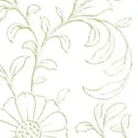 Mank Serviette Airlaid Apart in Grün, 40 x 40 cm, 50 Stück - Floral Blumen Blüten