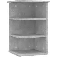 vidaXL Beistellregal Betongrau 35x35x55 cm Holzwerkstoff