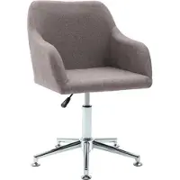 vidaXL Bürostuhl Drehbar Taupe Stoff