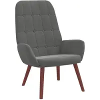 vidaXL Relaxsessel Dunkelgrau Samt