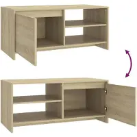 vidaXL Couchtisch Sonoma-Eiche 102x50x45 cm Holzwerkstoff