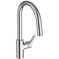 Ideal standard Ceralife Einhebel-Küchenarmatur, Niederdruck,hoher Auslauf, 1-Funktionshandbrause, Auslaufhöhe 214mm, chrom, BE255AA